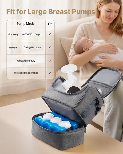 Breast pump bag insulated - breast,
